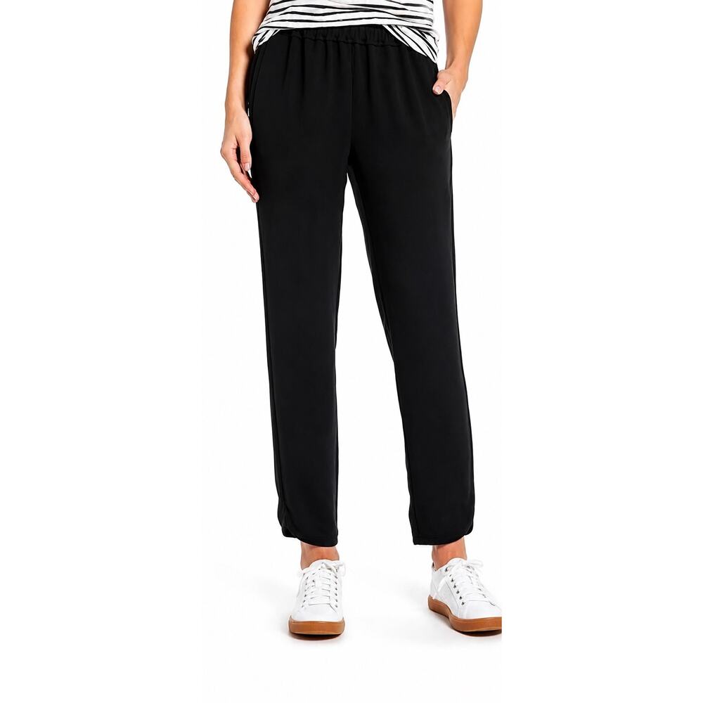 J Crew Black Reese Crepe Pull On Pants Size 8
